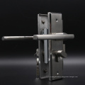 Europ standardstainless steel 304 lever handle lock with lock body and cylinder for timber door